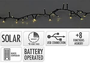 Новогодние гирлянды Christmas Змея, пульт, таймер, USB