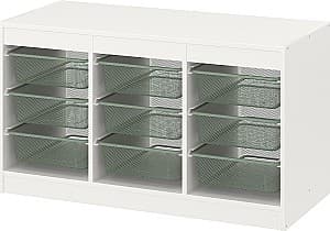 Стеллаж IKEA Trofast 9 корзин 99x44x56 Белый/Светло Серо Зеленый