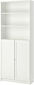 Etajera IKEA Billy/Oxberg cu usi 80x30x202 Alb