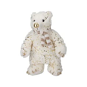 Мягкая игрушка Christmas Мишка с золотыми блестками, 45 см