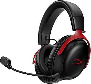 Casti gaming HYPERX Cloud III Wireless Black/Red