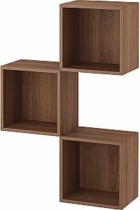 Навесная полка IKEA Eket 70x25x105 Имитация Ореха