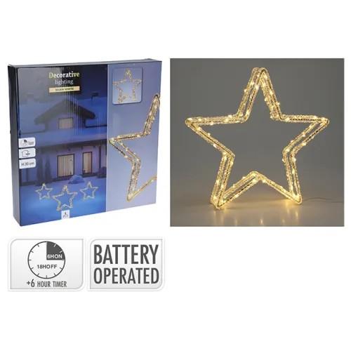 Figurină cu lumina Christmas Stea, 3AA