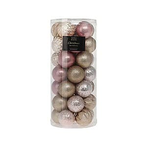 Jucarii de brad Christmas Light Pink, 5 modele