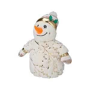 Мягкая игрушка Christmas Снеговик с золотыми блестками, 30 см