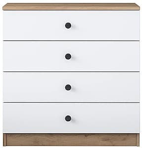 Comoda Mirage Meble BE104 Walnut/White