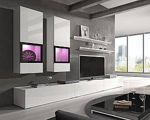 Стенка Helvetia Baros №10 2.7м White/White Gloss