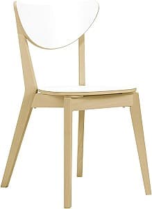 Scaun din lemn IKEA Nordmyra Alb/Mesteacan