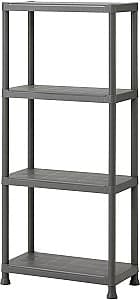 Стеллаж IKEA Runmaro 60x30x133 Темно Серый