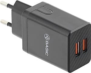 Зарядное устройство для телефона TELLUR Basic HC204 Black (TLL151211)