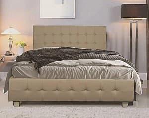 Кровать Alcantara Amelia 180x200 Leather Cappuccino