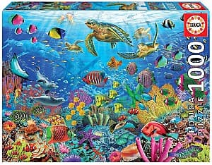 Puzzle Educa 1000 Tropical Fantasy Turtles