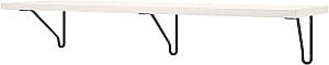 Raft de perete IKEA Bergshult/Forlaggare 120x30 Negru/Alb