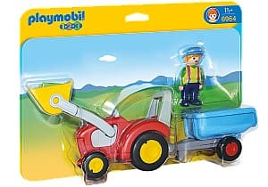 Jucarie interactiva Playmobil PM6964 Tractor with Trailer