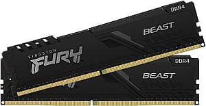 Memorie operativa RAM Kingston Fury Beast 16Gb DDR4-3200MHz Kit 2x8Gb (KF432C16BBK2/16)