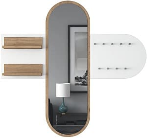 Вешалка Mirage Meble P3 Walnut/White
