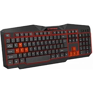 Tastatura gaming Esperanza TIRONS  EGK201R Red - US Layout