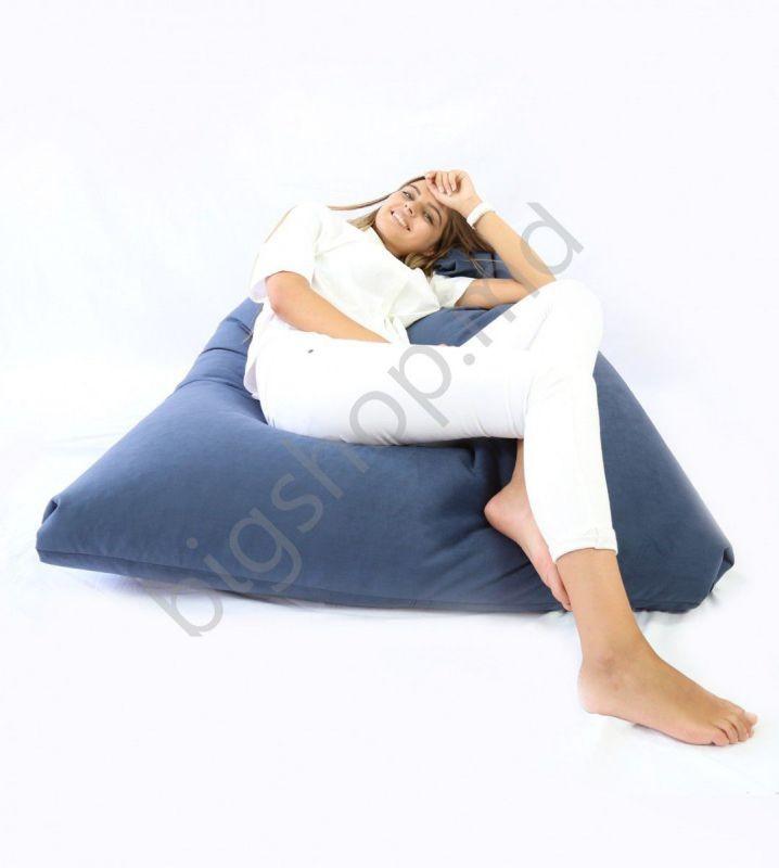 Fotoliu puf Because Triangle Bean Bag - Blue