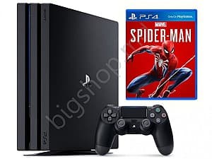 Игровая консоль Sony PlayStation 4 PRO 1TB Black  Spider Man 1 x Gamepad (Dualshock 4)