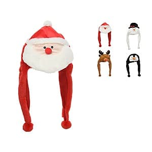  Christmas Caciula cu sireturi si pompon 50cm