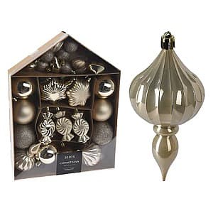 Игрушки для ёлки Christmas 32шт, золото