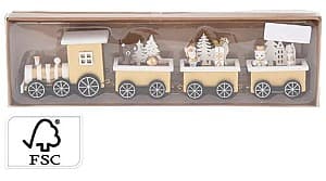Decoratiune de Craciun Christmas din lemn Tren 31X7X3cm