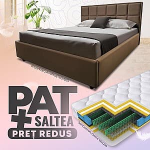 Pat Alcantara Avantaj 1.6 m + Saltea Salt Confort Clasic 160x200