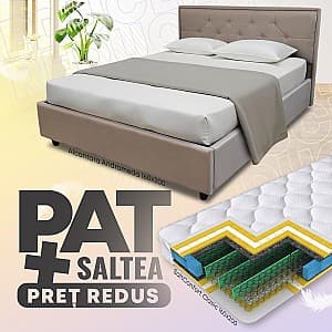 Pat Alcantara Andromeda 1.6 m + Saltea Salt Confort Clasic 160x200