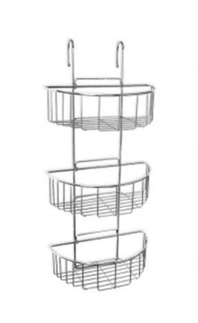 Полка для ванных комнат TATAY на крючке 3 уровня 18.5X27.5X60см
