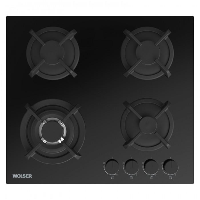Варочная панель газовая Wolser WL-BRD 6404 BL GL TURBO FFD