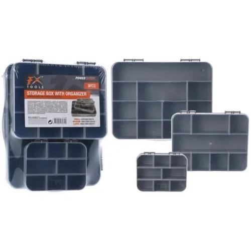Ящик для  инструментов FX 3шт 25х19см, 19х14.5см, 12х9см
