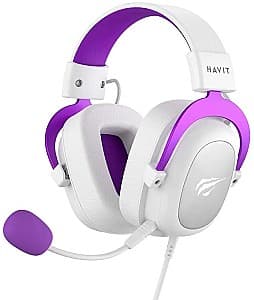 Casti gaming Havit H2002d White/Purple