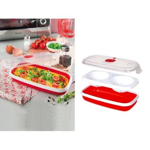 Set de recipiente alimentare Snips pentru gatirea cu microunde ou/omlete