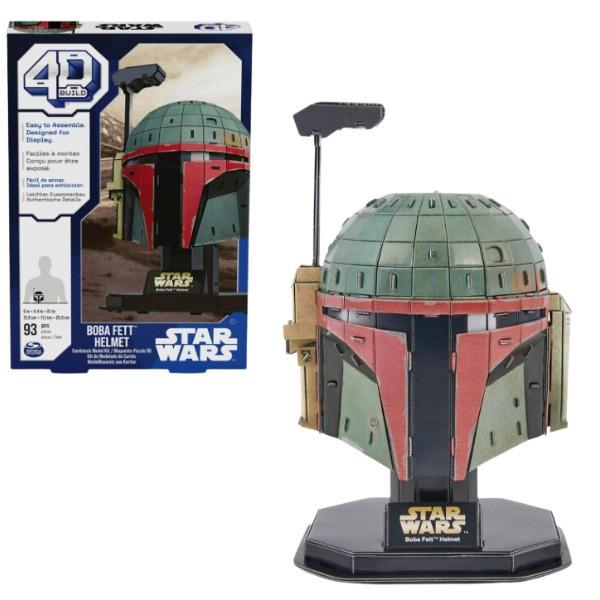 3D Puzzle Spin Master 4D Puzzle: „Casca lui Boba Fett”, seria „Star Wars”