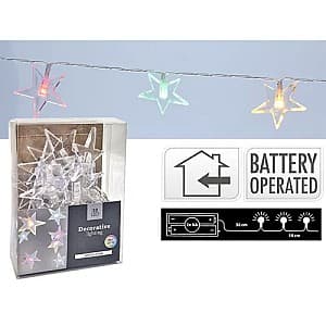 Luminite pentru brad Christmas Stele, 2xAA