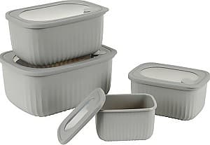 Set de recipiente alimentare Axentia 135983 Grey 4pcs