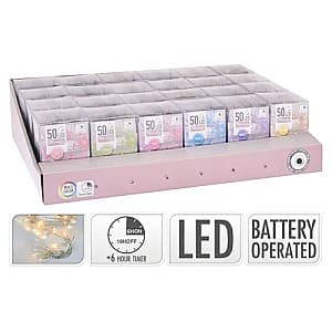 Luminite pentru brad Christmas Fir, 6 culori, 3XAA