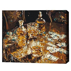 Tablou pe numere BrushMe Vacanță de aur 40*50 cm (în cutie) BS53980