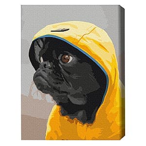 Tablou pe numere BrushMe Pug în glugă 40*50 cm (în cutie) BS52614