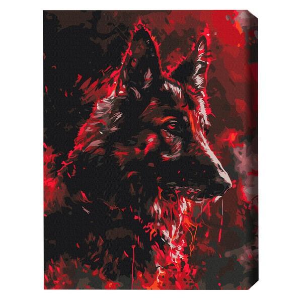 Tablou pe numere BrushMe Gardianul din rubin 40*50 cm (în cutie) BS53942