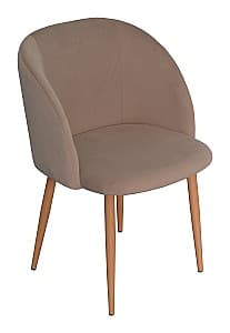 Scaun fier Evelin LC-618 WO Light Beige-8 Velur