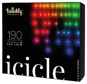 Рождественские огни Twinkly Icicle 190 RGB