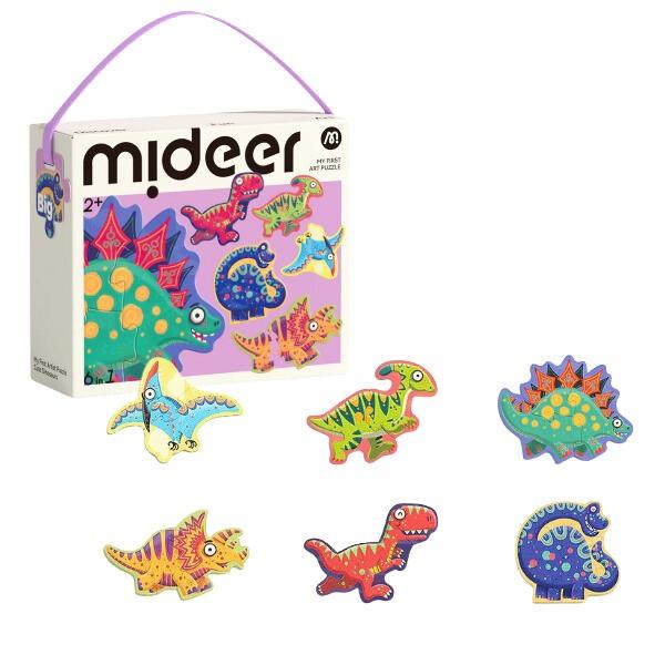 Puzzle Mideer „Dinozauri drăguți”, 6 în 1