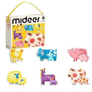 Puzzle Mideer „Animăluțe”, 6 în 1 MD1462