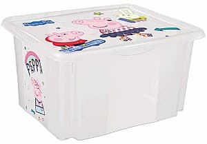 Cos pentru jucarii Keeeper Peppa Pig Transparent (12237001) 24L