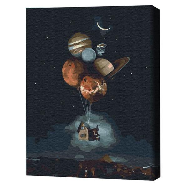 Tablou pe numere BrushMe Casă în stratosferă 40*50 сm (fără cutie) BS41119FC