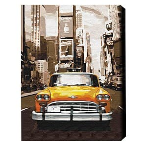 Tablou pe numere BrushMe Taxi în New York 40×50 cm (fără cutie) BS8241FC