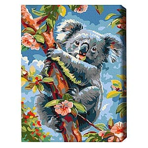 Tablou pe numere Magnat Koala printre flori 40×50 cm (fără cutie) BS53988FC