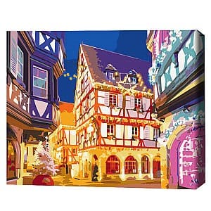 Tablou pe numere BrushMe Lumini de Crăciun 40х50 cm (fără cutie) BS52772FC