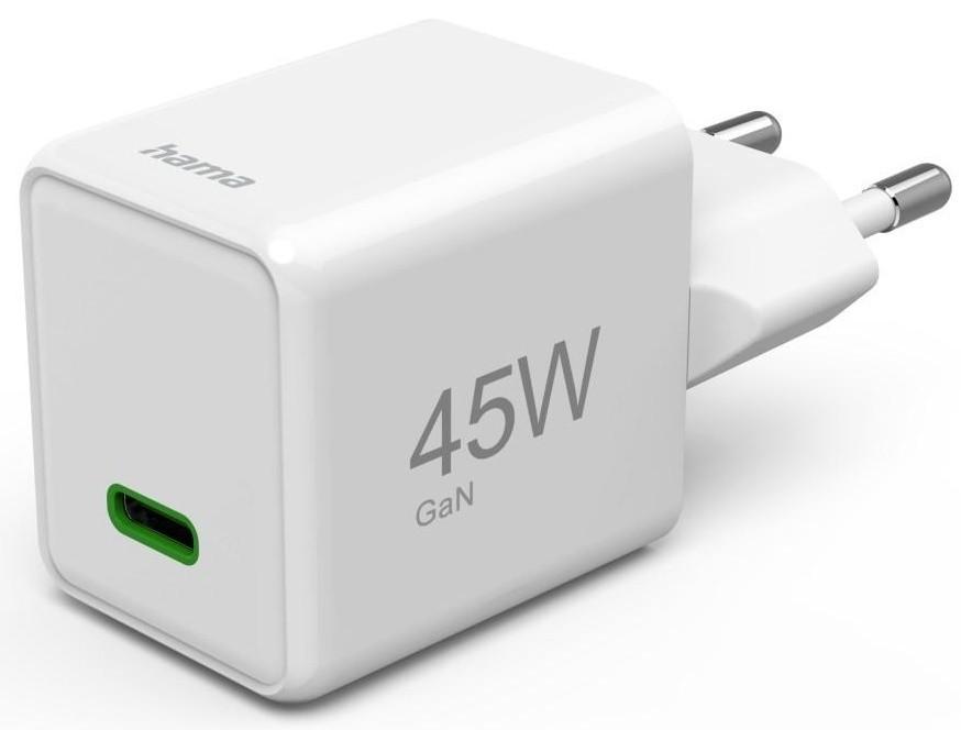 Зарядное устройство для телефона Hama Super Mini-charger USB-C 45W White (201983)